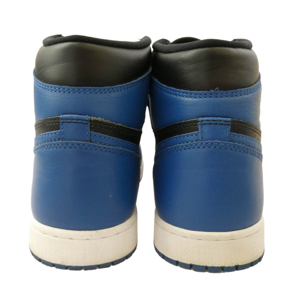NIKE ナイキ 555088-404 AIR JORDAN 1 RETRO HIGH OG DARK MARINA BLUE エアジョーダン1 レトロ ハイ スニーカー ブルー系 ブラック系 28cm【中古】