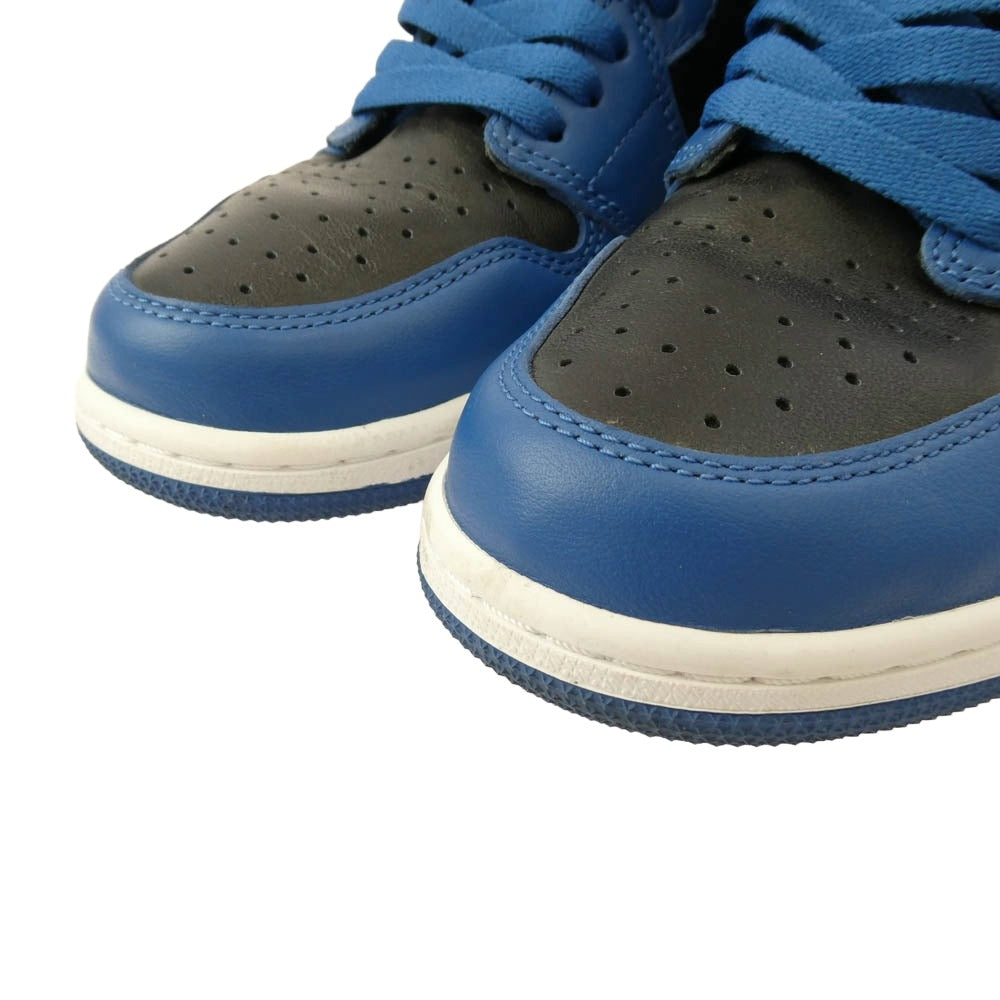 NIKE ナイキ 555088-404 AIR JORDAN 1 RETRO HIGH OG DARK MARINA BLUE エアジョーダン1 レトロ ハイ スニーカー ブルー系 ブラック系 28cm【中古】