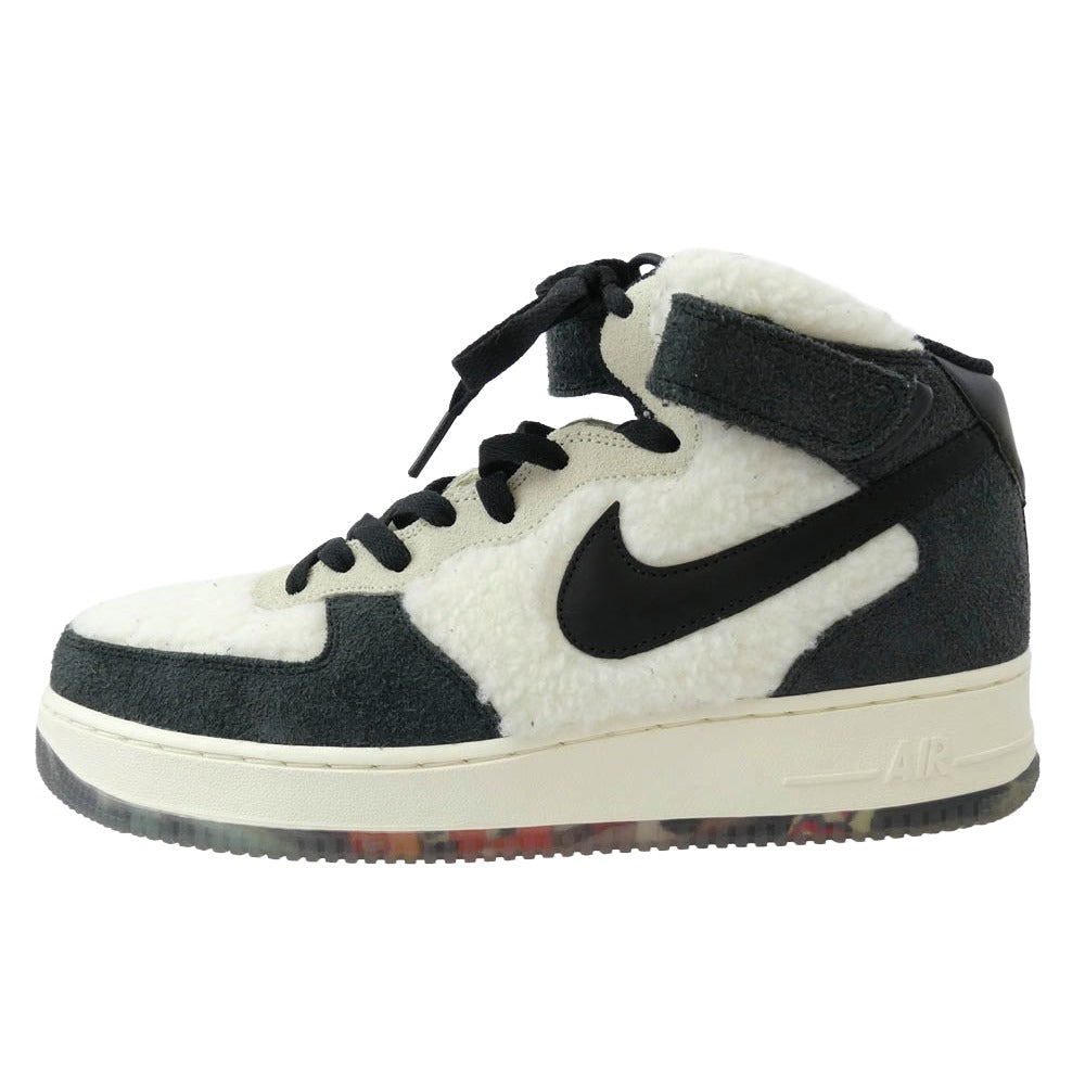 NIKE ナイキ DO2123-113 AIR FORCE 1 MID 07 PREMIUM エアフォース1 プレミアム ローカット スニーカー ホワイト系 ブラック系 28cm【中古】