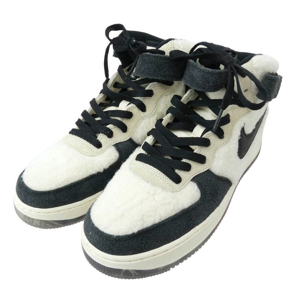 NIKE ナイキ DO2123-113 AIR FORCE 1 MID 07 PREMIUM エアフォース1 プレミアム ローカット スニーカー ホワイト系 ブラック系 28cm【中古】