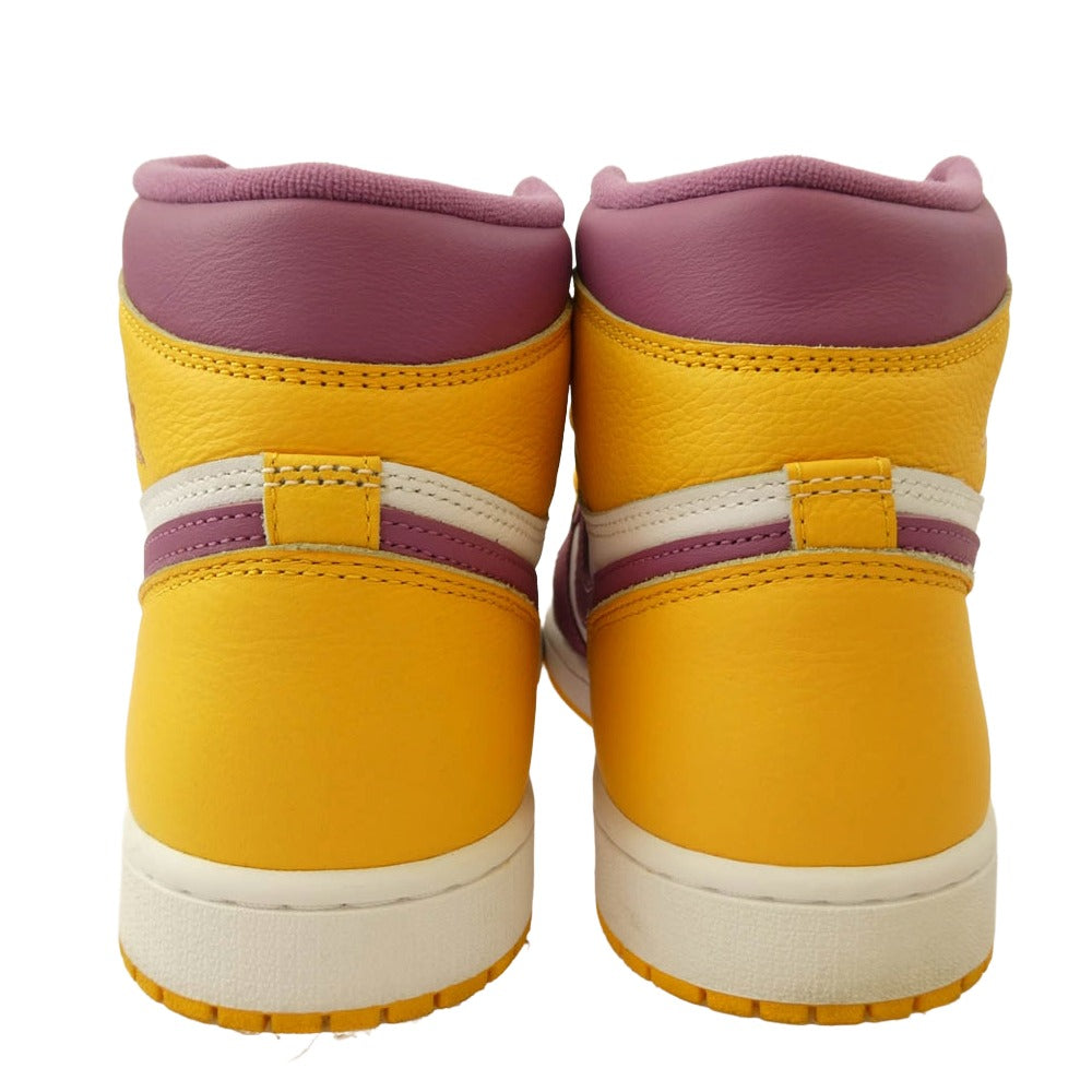 NIKE ナイキ 555088-706 AIR JORDAN 1 RETRO HIGH OG Brotherhood AJ1 エアジョーダン レトロ ブラザーフッド ハイカットスニーカー パープル系 イエロー系 28cm【中古】