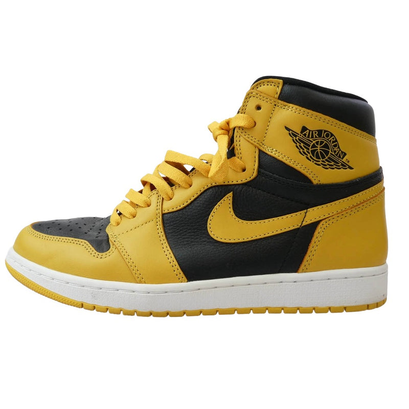 NIKE ナイキ 555088-701 Air Jordan 1 High OG Pollen AJ1 エアジョーダン1 ハイ パラン ハイカット スニーカー イエロー系 28cm【中古】