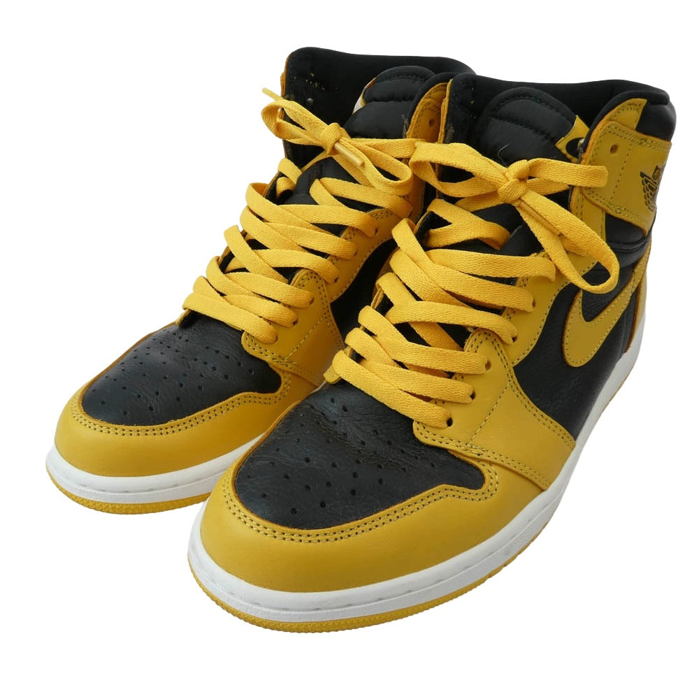 NIKE ナイキ 555088-701 Air Jordan 1 High OG Pollen AJ1 エアジョーダン1 ハイ パラン ハイカット スニーカー イエロー系 28cm【中古】