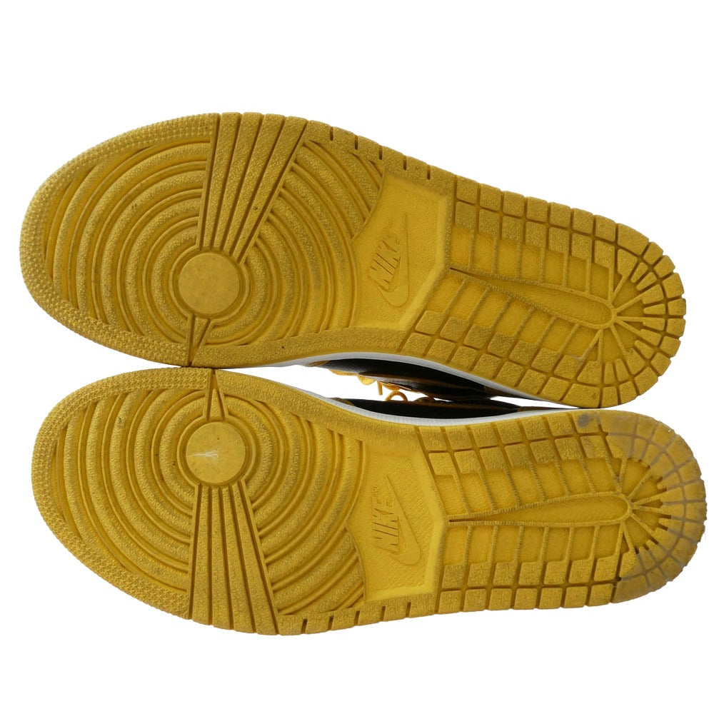 NIKE ナイキ 555088-701 Air Jordan 1 High OG Pollen AJ1 エアジョーダン1 ハイ パラン ハイカット スニーカー イエロー系 28cm【中古】