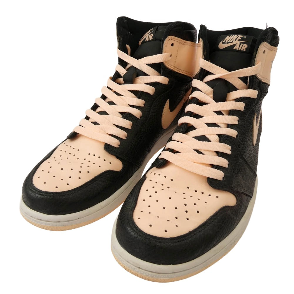 NIKE ナイキ 555088-081 AIR JORDAN 1 RETRO HIGH OG CRIMSON TINT エア ジョーダン 1 レトロ ハイ オージー クリムゾン ティント スニーカー ブラック系 ピンク系 28.5cm【中古】