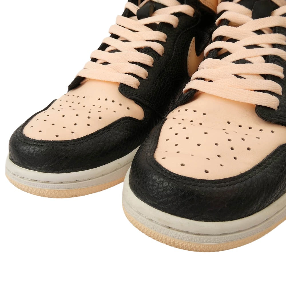 NIKE ナイキ 555088-081 AIR JORDAN 1 RETRO HIGH OG CRIMSON TINT エア ジョーダン 1 レトロ ハイ オージー クリムゾン ティント スニーカー ブラック系 ピンク系 28.5cm【中古】