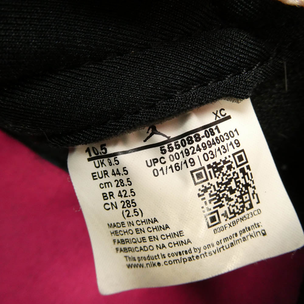 NIKE ナイキ 555088-081 AIR JORDAN 1 RETRO HIGH OG CRIMSON TINT エア ジョーダン 1 レトロ ハイ オージー クリムゾン ティント スニーカー ブラック系 ピンク系 28.5cm【中古】