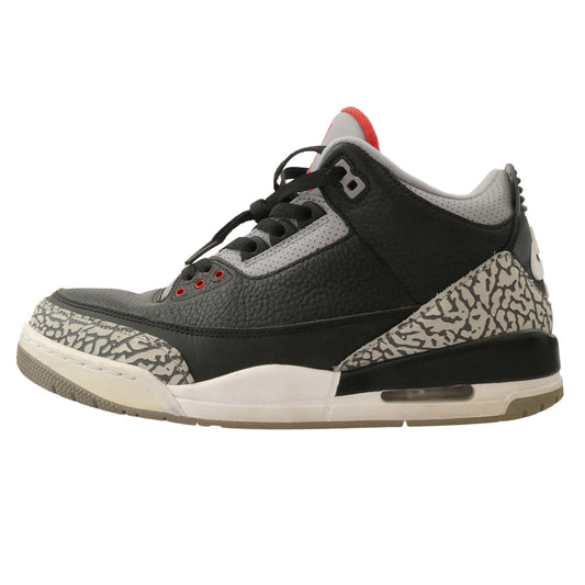 NIKE ナイキ 854262-001 AIR JORDAN 3 RETRO OG BLACK CEMENT エアジョーダン ブラックセメント ハイカットスニーカー ブラック系 グレー系 28cm【中古】