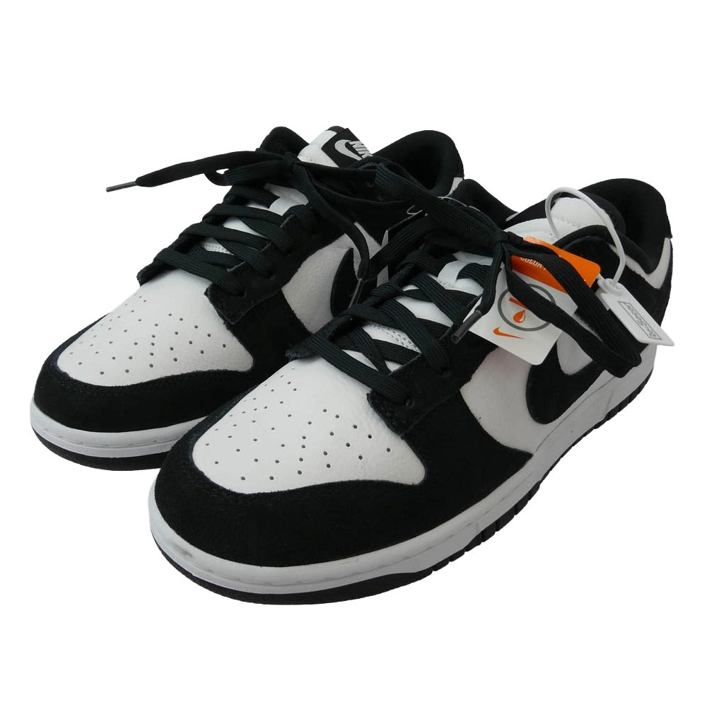 NIKE ナイキ FQ8249-100 DUNK LOW RETRO SE SUEDE PANDA' ダンクロー スエード パンダ スニーカー ホワイト系 ブラック系 28.5cm【極上美品】【中古】