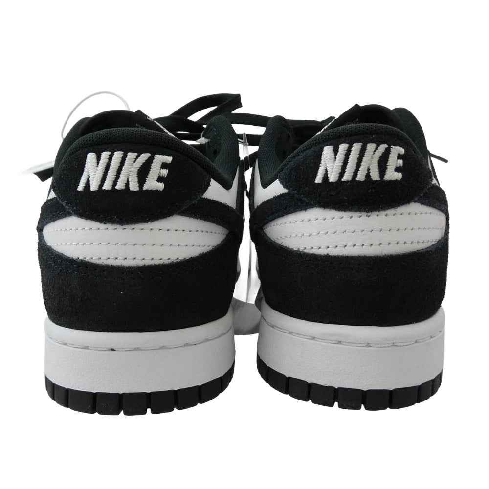 NIKE ナイキ FQ8249-100 DUNK LOW RETRO SE SUEDE PANDA' ダンクロー スエード パンダ スニーカー ホワイト系 ブラック系 28.5cm【極上美品】【中古】