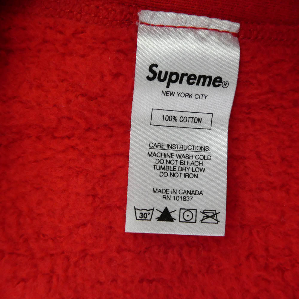 Supreme シュプリーム 21SS KAWS Chalk Logo Hooded Sweatshirt カウズ チョーク フーデッド スウェットシャツ パーカー レッド系 XL【中古】