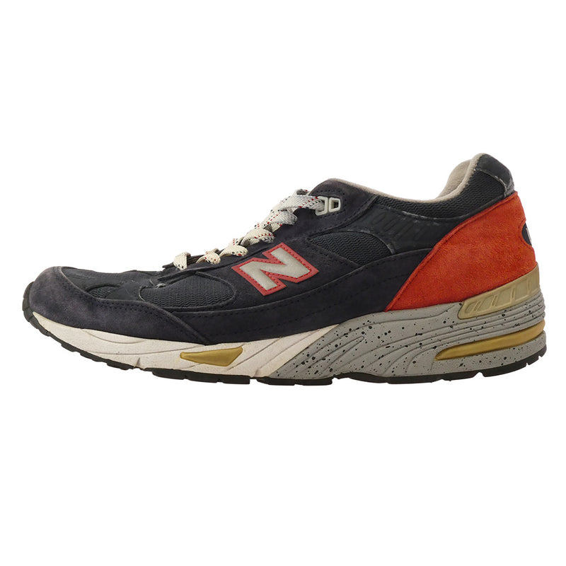 NEW BALANCE ニューバランス M991BB USA製 ローカット スニーカー ランニングシューズ ネイビー系 27.5cm【中古】