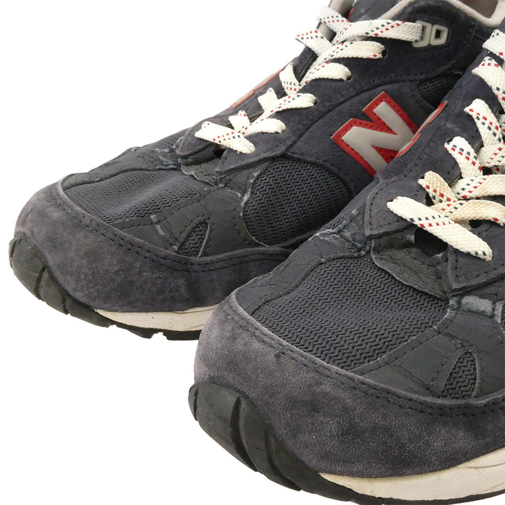 NEW BALANCE ニューバランス M991BB USA製 ローカット スニーカー ランニングシューズ ネイビー系 27.5cm【中古】