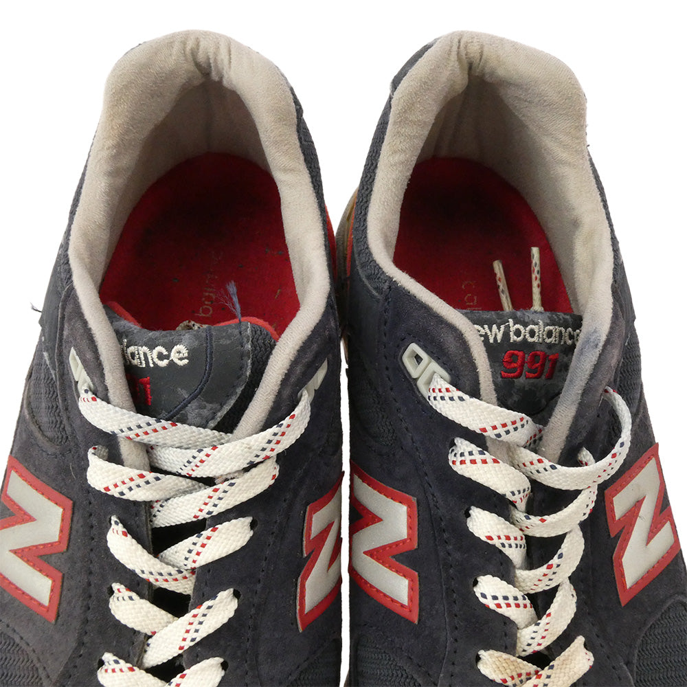 NEW BALANCE ニューバランス M991BB USA製 ローカット スニーカー ランニングシューズ ネイビー系 27.5cm【中古】