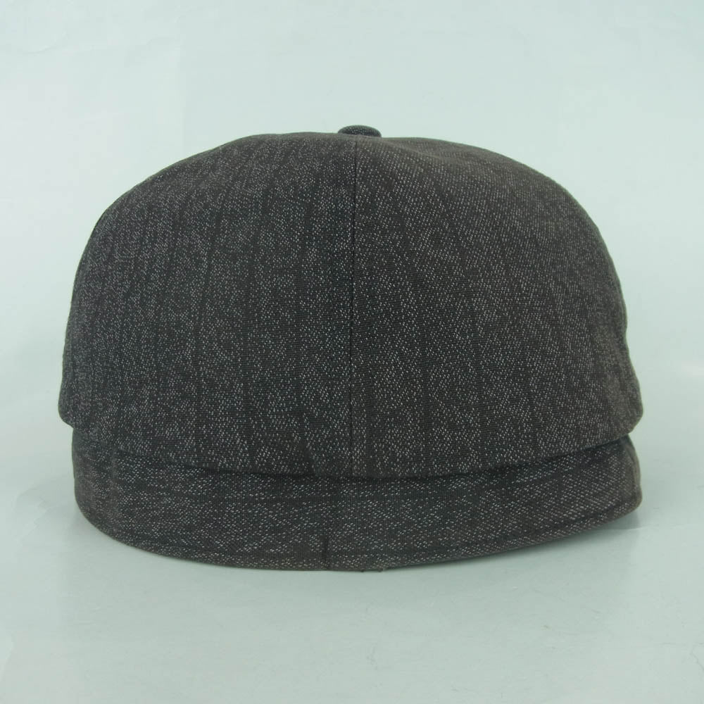 RRL ダブルアールエル ストライプ キャスケット 帽子 グレイッシュブラウン系 M 58cm【中古】