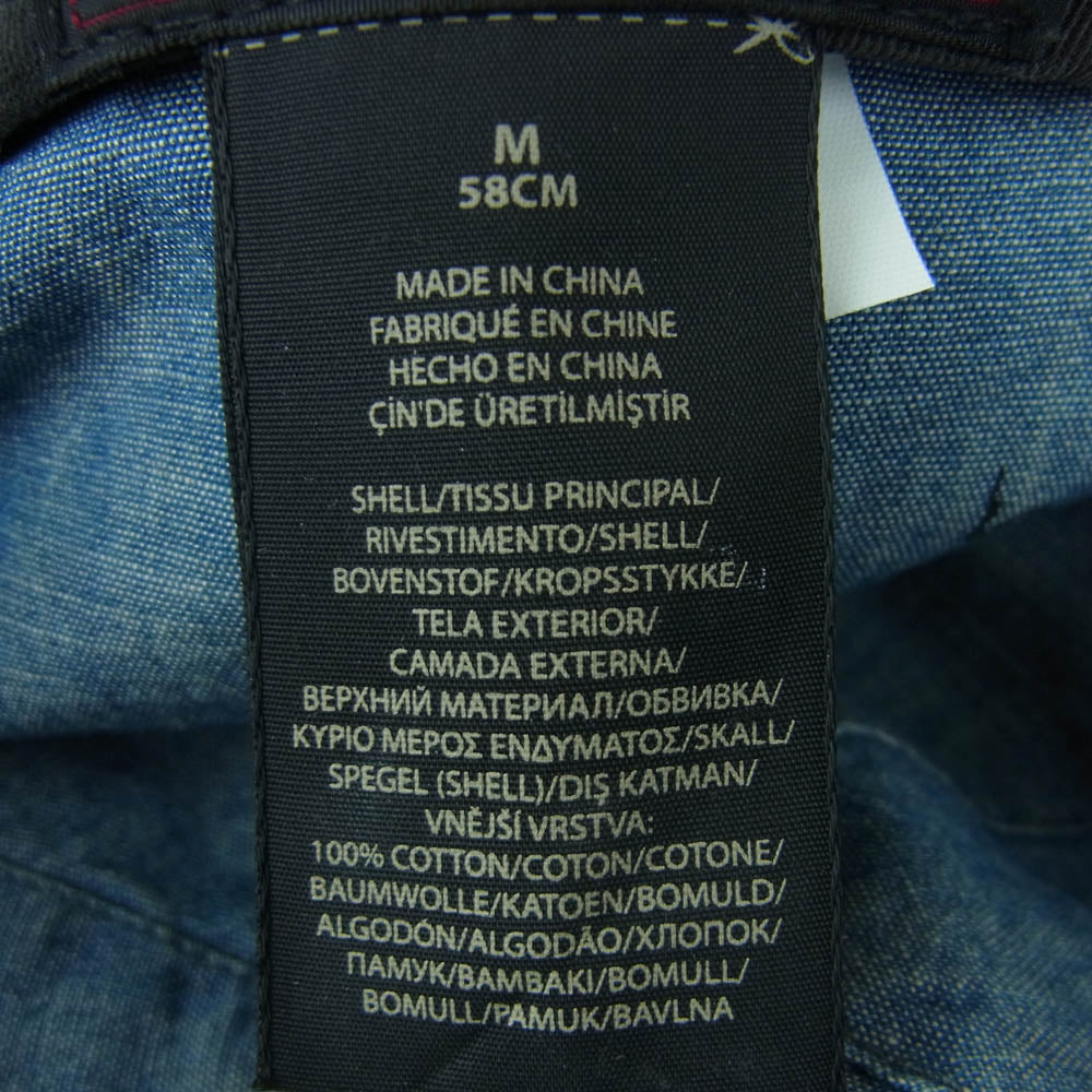 RRL ダブルアールエル ストライプ キャスケット 帽子 グレイッシュブラウン系 M 58cm【中古】