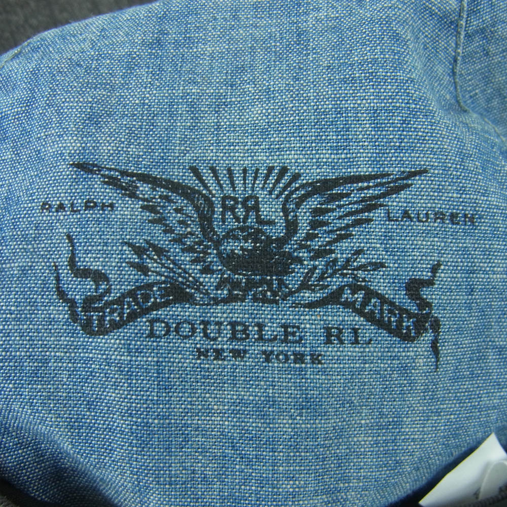 RRL ダブルアールエル ストライプ キャスケット 帽子 グレイッシュブラウン系 M 58cm【中古】