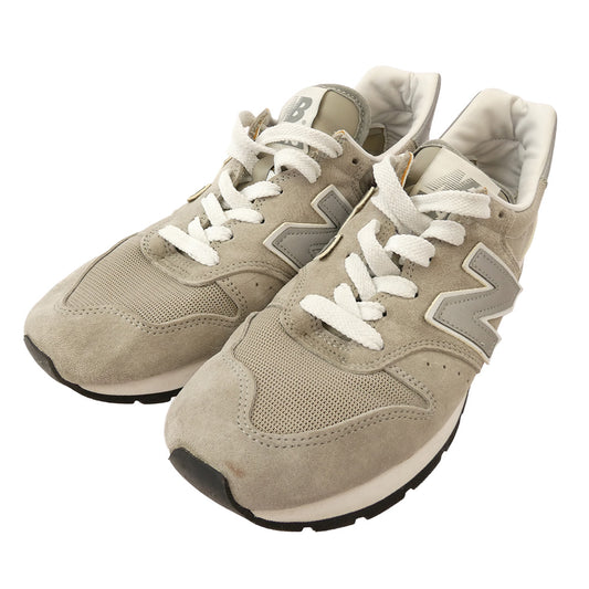 NEW BALANCE ニューバランス M995GR USA製 ローカット スニーカー ランニングシューズ グレー系 37.5cm【中古】