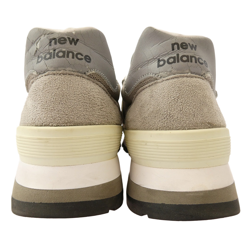 NEW BALANCE ニューバランス M995GR USA製 ローカット スニーカー ランニングシューズ グレー系 37.5cm【中古】