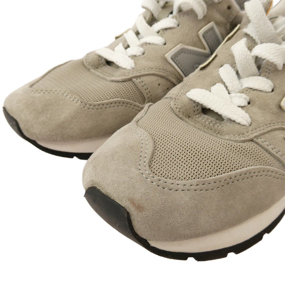NEW BALANCE ニューバランス M995GR USA製 ローカット スニーカー ランニングシューズ グレー系 37.5cm【中古】