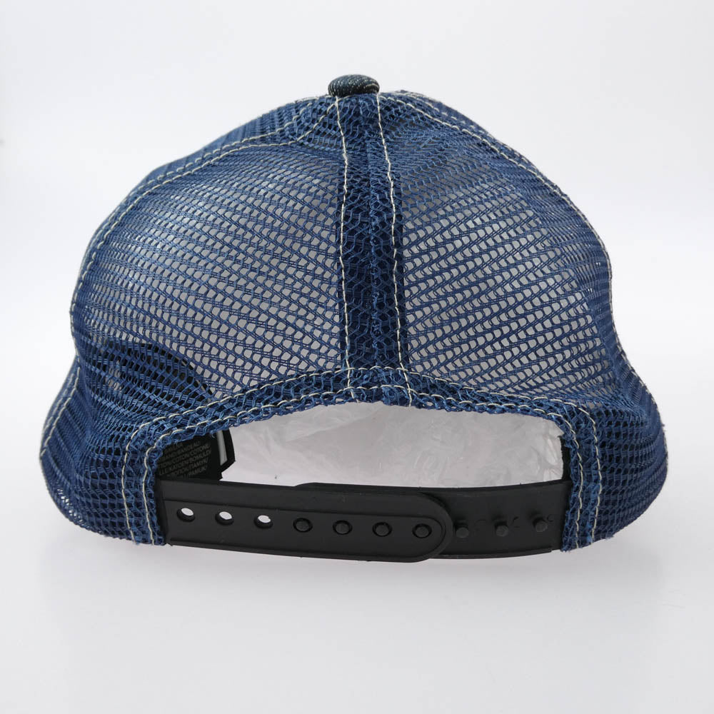 RRL ダブルアールエル Denim Trucker Cap インディゴ デニム トラッカー キャップ 帽子 ネイビー系【中古】