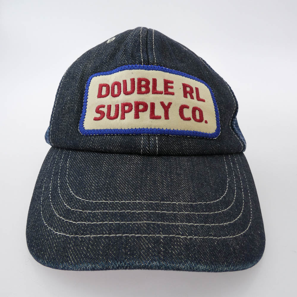 RRL ダブルアールエル Denim Trucker Cap インディゴ デニム トラッカー キャップ 帽子 ネイビー系【中古】