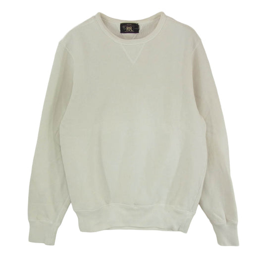 RRL ダブルアールエル 両V 裏起毛 クルー スウェット ホワイト系 M【中古】