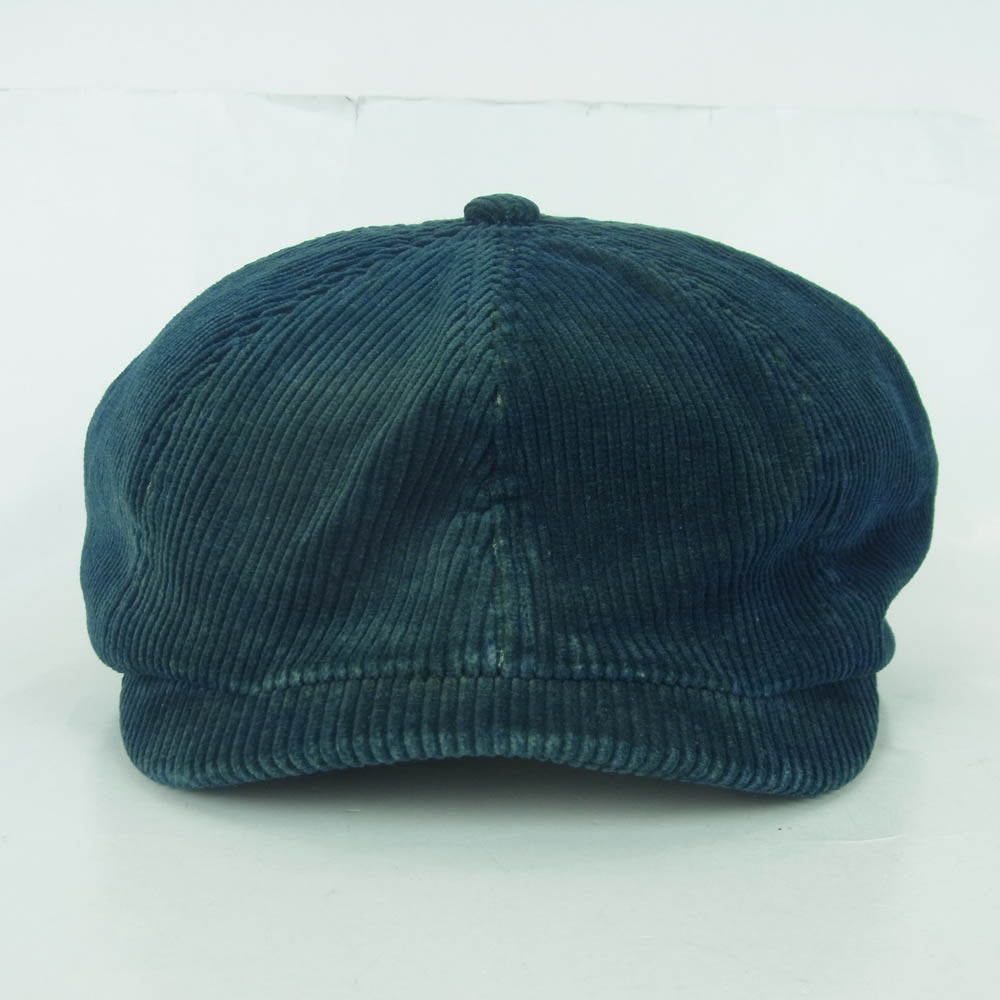 RRL ダブルアールエル Corduroy casquette コーデュロイ キャスケット 帽子 ネイビー系 57cm【中古】