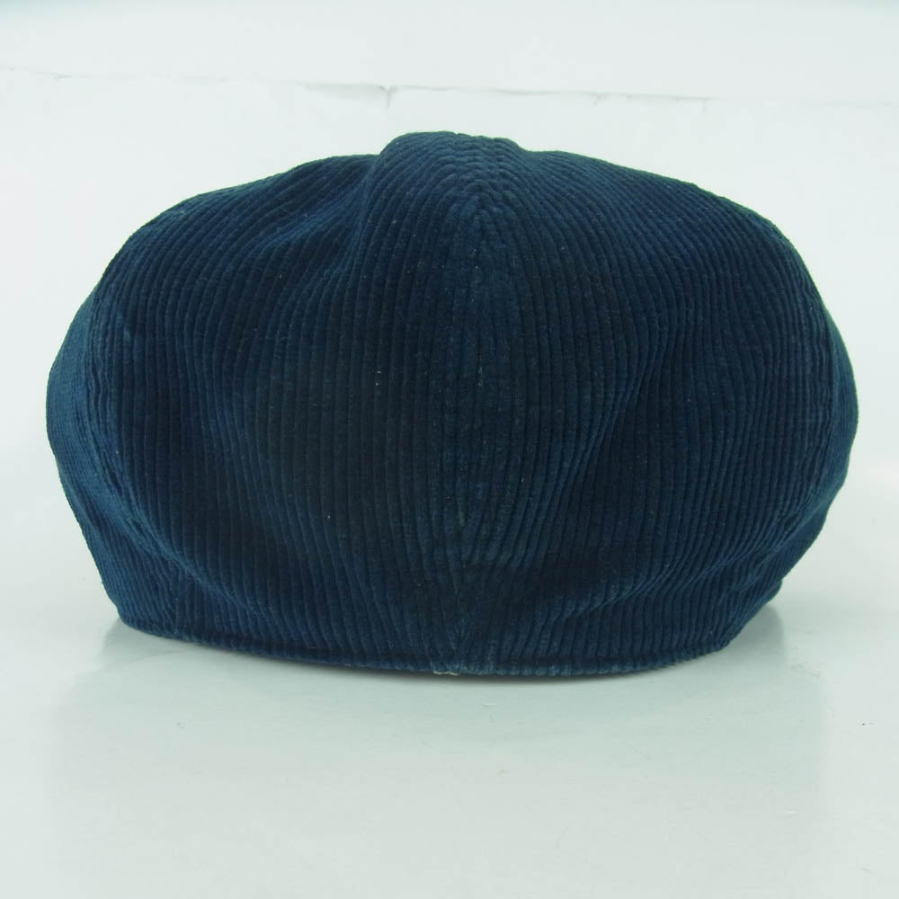 RRL ダブルアールエル Corduroy casquette コーデュロイ キャスケット 帽子 ネイビー系 57cm【中古】