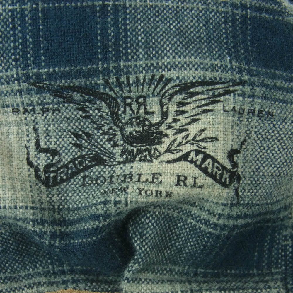 RRL ダブルアールエル Corduroy casquette コーデュロイ キャスケット 帽子 ネイビー系 57cm【中古】