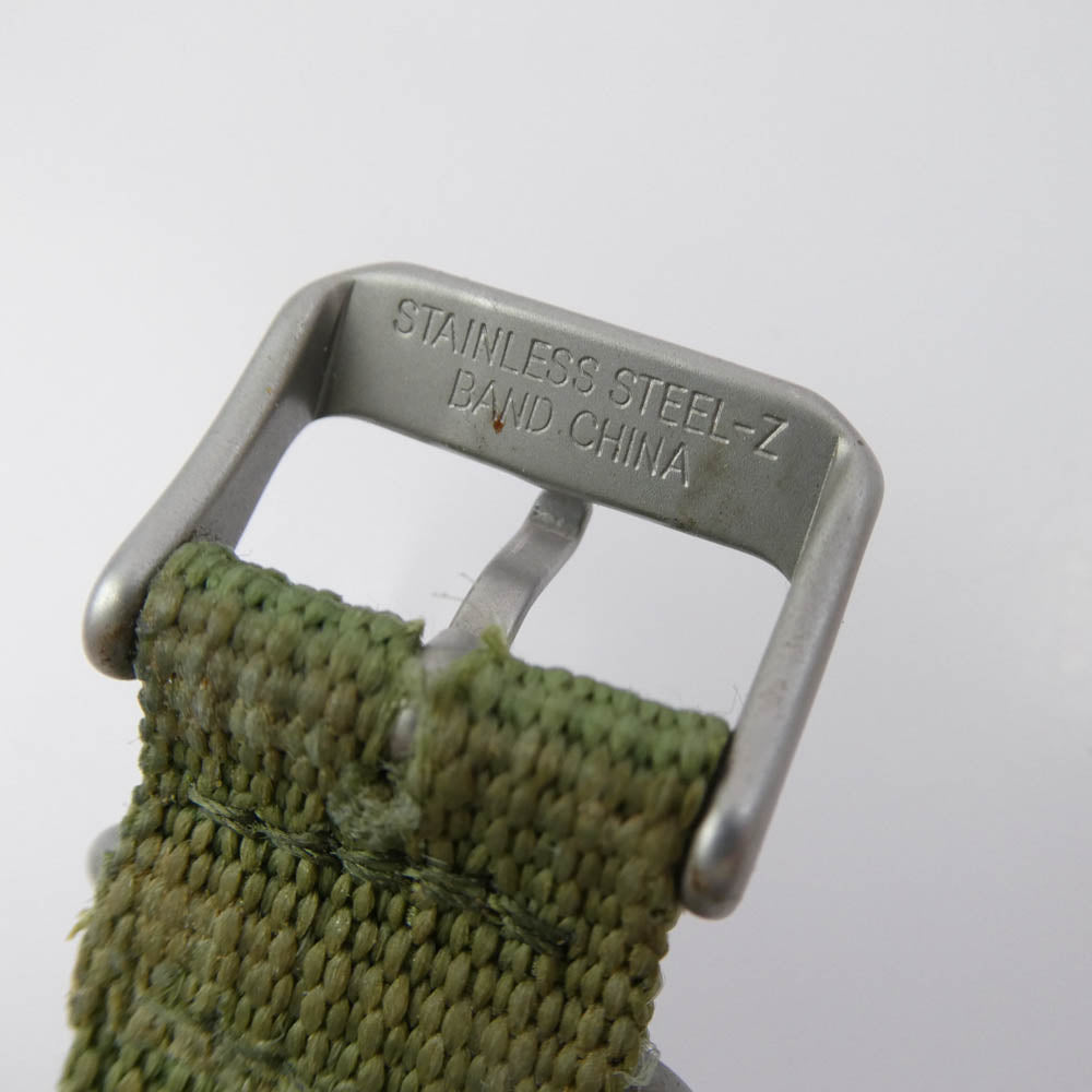 SEIKO セイコー 7S26-02J0 オートマチック 自動巻き 裏スケルトン ミリタリーウ ォッチ 腕時計 カーキ系【中古】