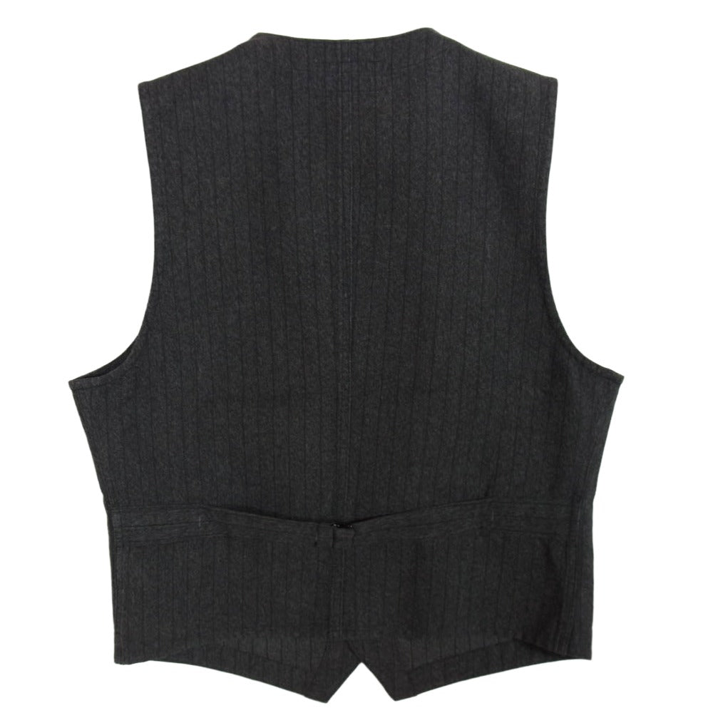 RRL ダブルアールエル Striped Work Vest ストライプ ワーク ベスト グレー系 M【中古】