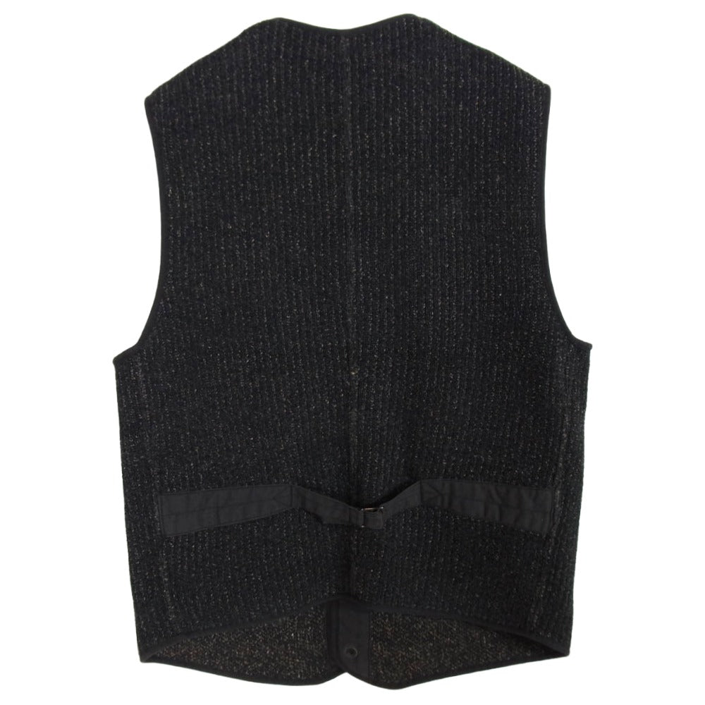 RRL ダブルアールエル コットン シルク ビーチクロス ベスト ブラック系 ブラウン系 M【中古】