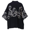 GOLD ゴールド GL39440 MONOTONE RATTLE SNAKE OPEN SHIRT モノトーン ラトル スネイク 半袖 オープンシャツ ブラック系 L【美品】【中古】