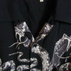 GOLD ゴールド GL39440 MONOTONE RATTLE SNAKE OPEN SHIRT モノトーン ラトル スネイク 半袖 オープンシャツ ブラック系 L【美品】【中古】