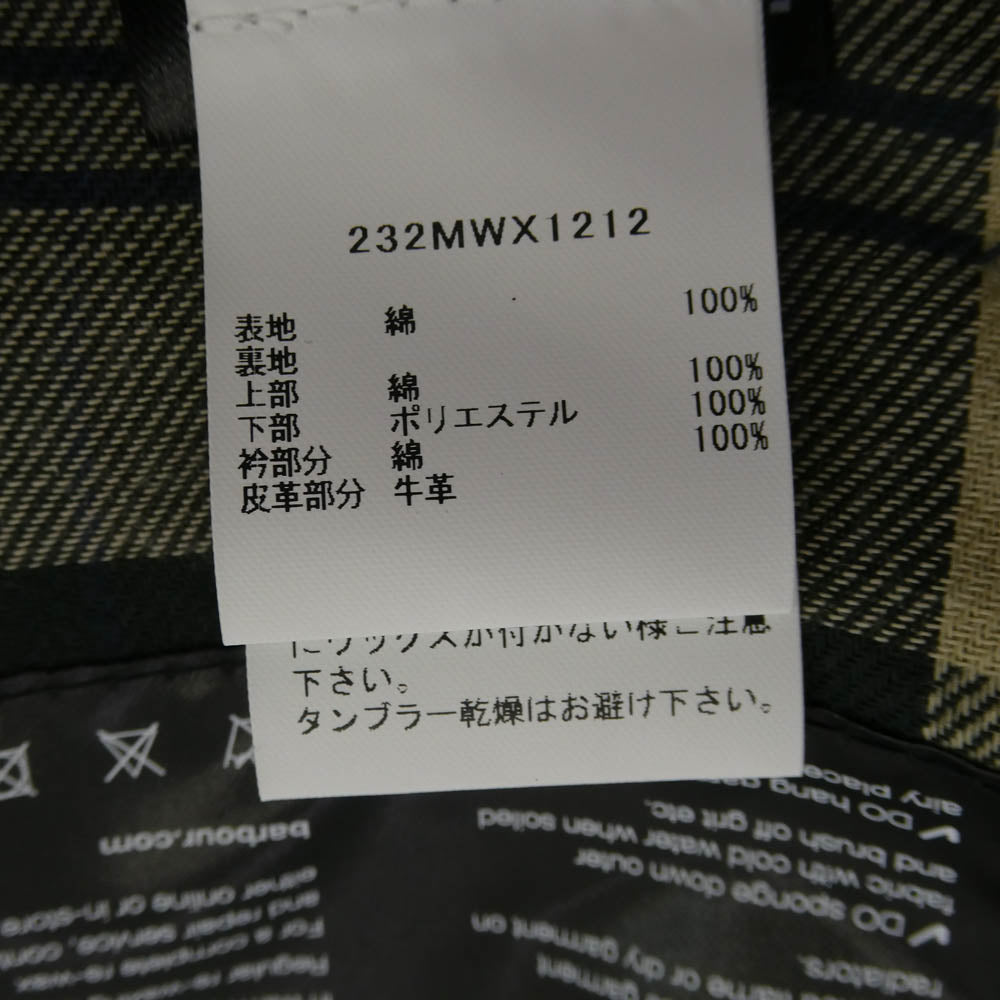 Barbour バブアー 232MWX1212 SPEY WAX JACKET スペイ ワックスコットン オイルド ショートジャケット ダークグリーン系 L【中古】