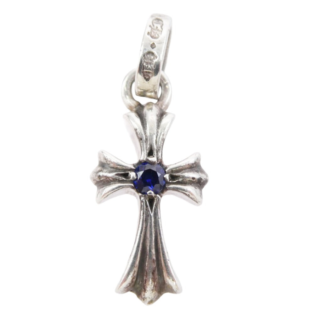 CHROME HEARTS クロムハーツ（原本無） CRS BBYFAT SAP ベイビーファット 両面サファイア ペンダントトップ シルバー系 ブルー系【中古】
