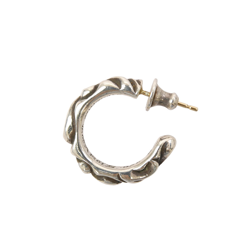 CHROME HEARTS クロムハーツ（原本無） HOOP SCROOL スクロール フープピアス シルバー系【中古】
