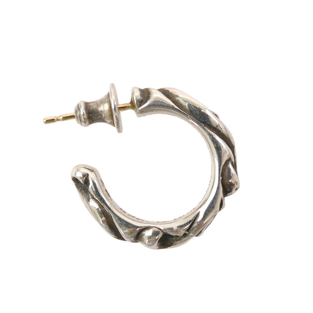 CHROME HEARTS クロムハーツ（原本無） HOOP SCROOL スクロール フープピアス シルバー系【中古】