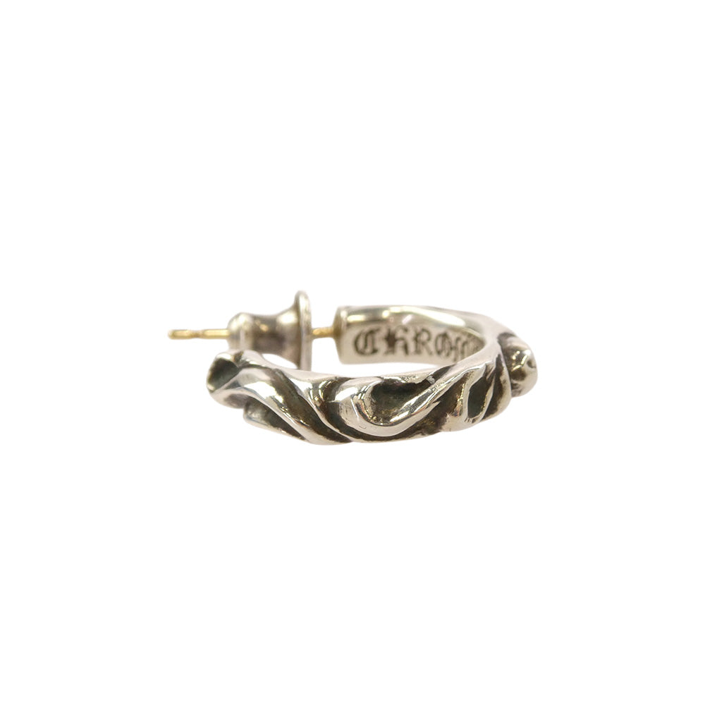 CHROME HEARTS クロムハーツ（原本無） HOOP SCROOL スクロール フープピアス シルバー系【中古】