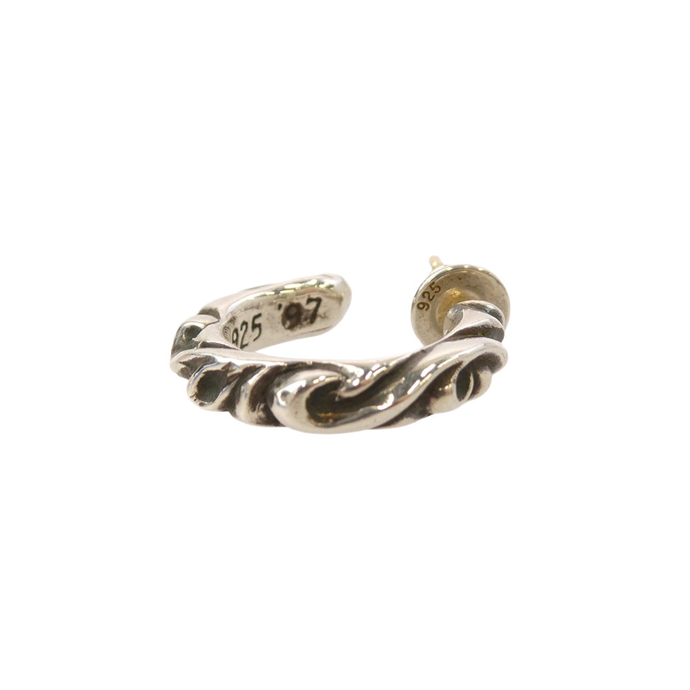 CHROME HEARTS クロムハーツ（原本無） HOOP SCROOL スクロール フープピアス シルバー系【中古】