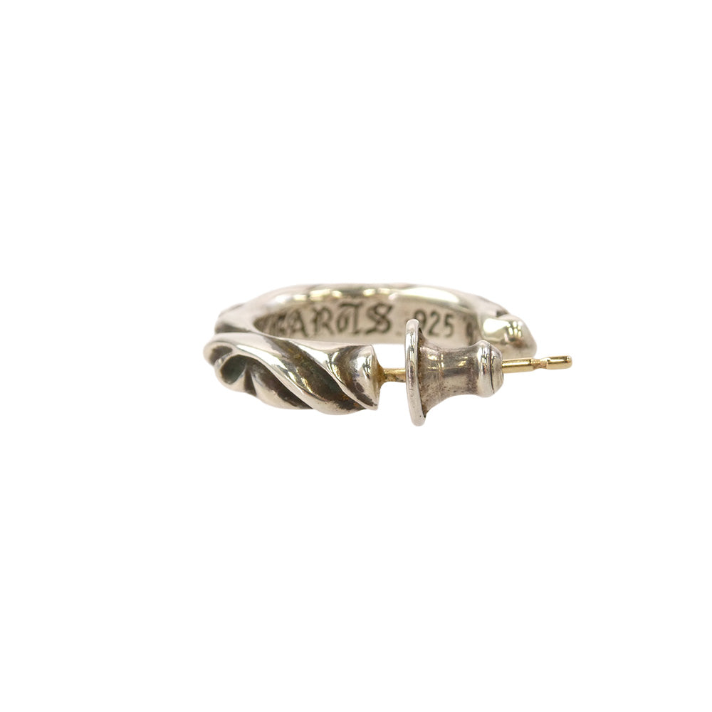 CHROME HEARTS クロムハーツ（原本無） HOOP SCROOL スクロール フープピアス シルバー系【中古】