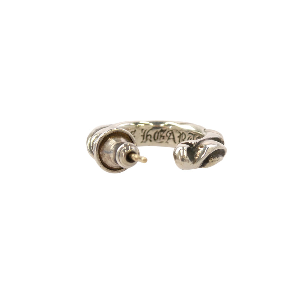 CHROME HEARTS クロムハーツ（原本無） HOOP SCROOL スクロール フープピアス シルバー系【中古】