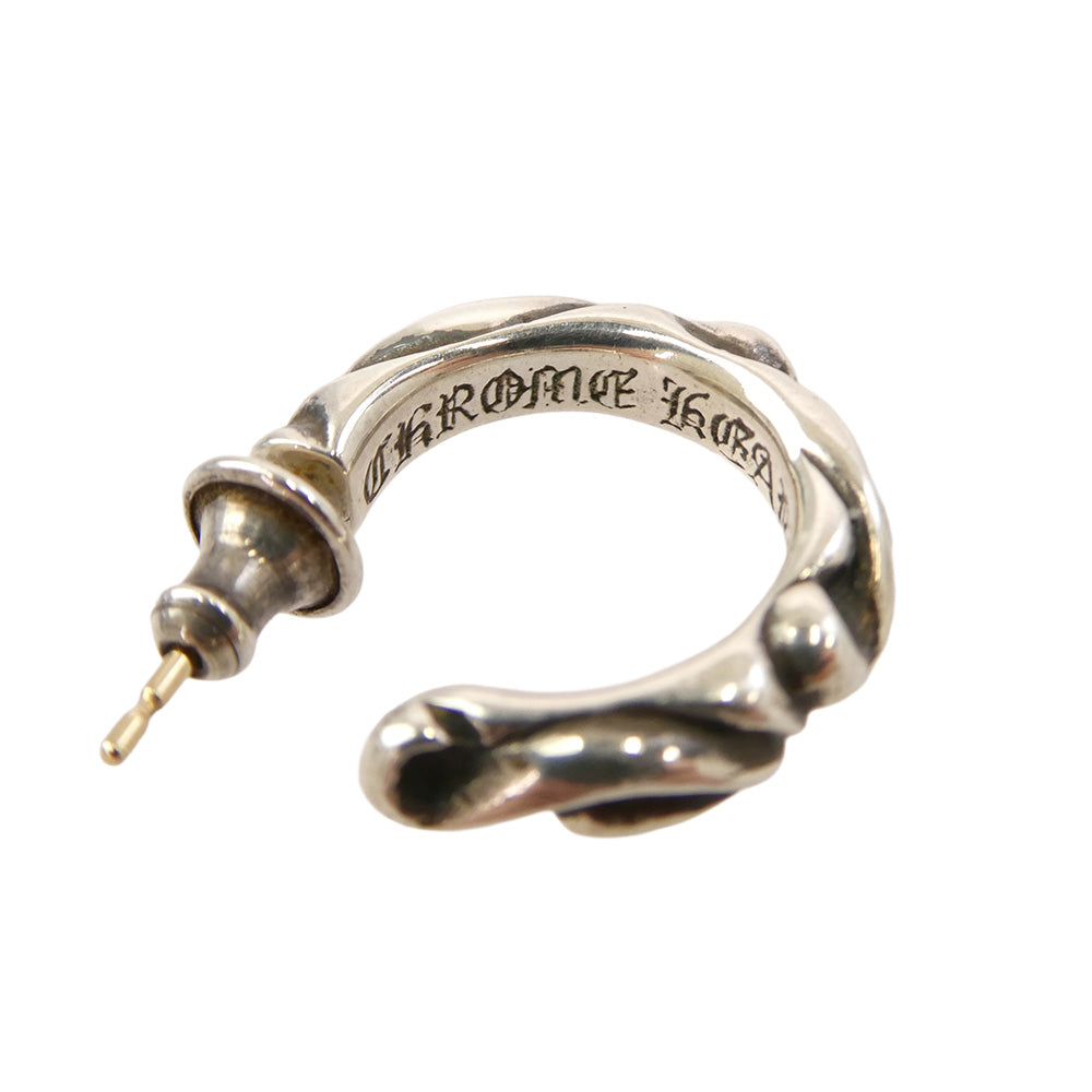 CHROME HEARTS クロムハーツ（原本無） HOOP SCROOL スクロール フープピアス シルバー系【中古】