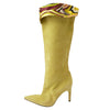 Emilio Pucci エミリオプッチ スエード ニーハイ ブーツ イエロー系 36【中古】