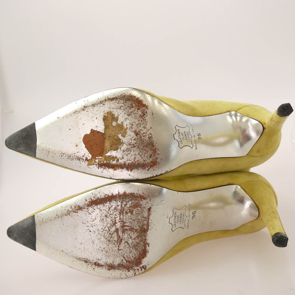 Emilio Pucci エミリオプッチ スエード ニーハイ ブーツ イエロー系 36【中古】