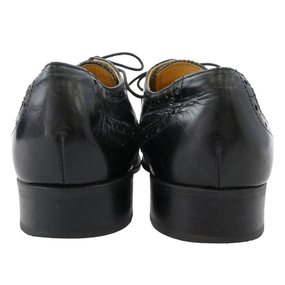 tricot COMME des GARCONS トリココムデギャルソン ウィングチップ レースアップ レザーシューズ ブラック系 24【中古】