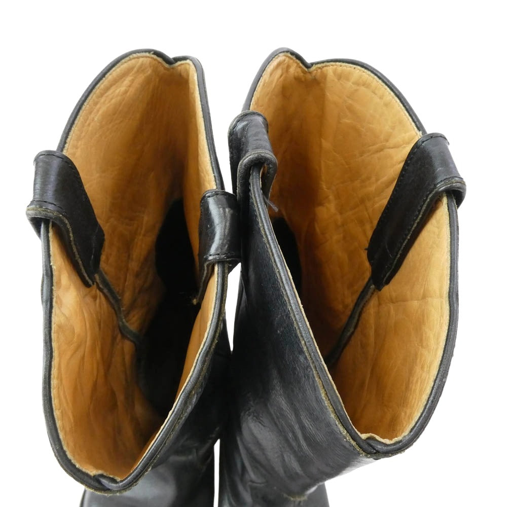 MAISON MARGIELA メゾンマルジェラ 初期 隠しヒール ウエスタン ブーツ ブラック系 38【中古】