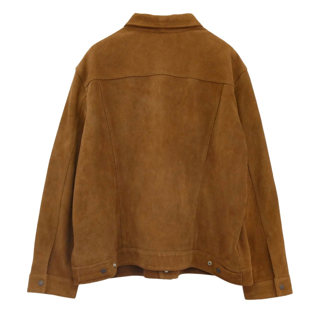 Levi's リーバイス 25SS PREMIUM プレミアム 別注 TYPE III スエード トラッカー ジャケット ブラウン系 XXL【中古】