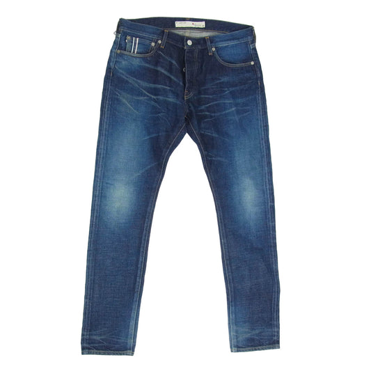 ブルーサクラ 403XXA LEAN セルヴィッチ ボタンフライ デニム パンツ インディゴブルー系 34【中古】